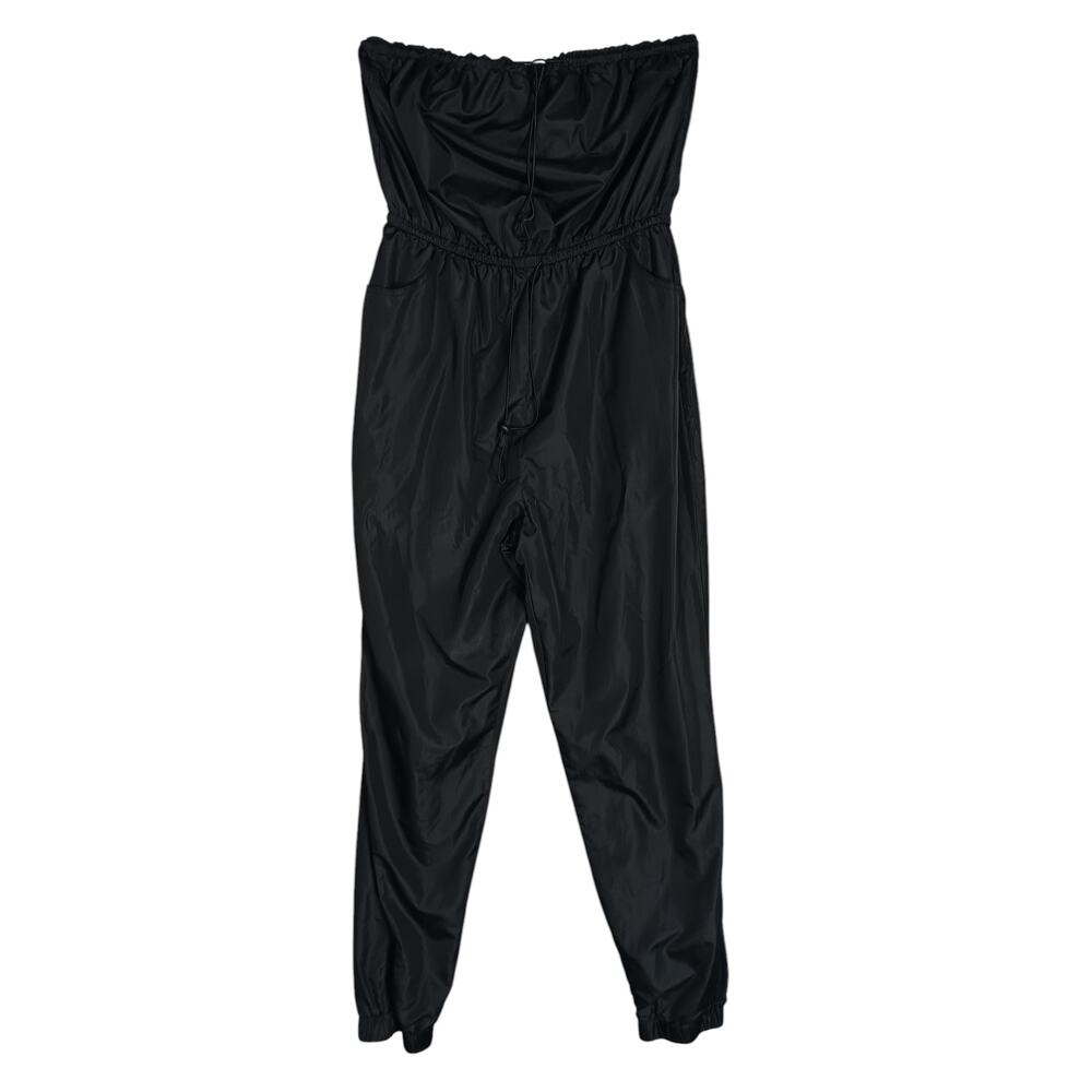 Hot and Delicious Windbreaker Strapless Jumpsuit Size Large Elastic & Drawstring